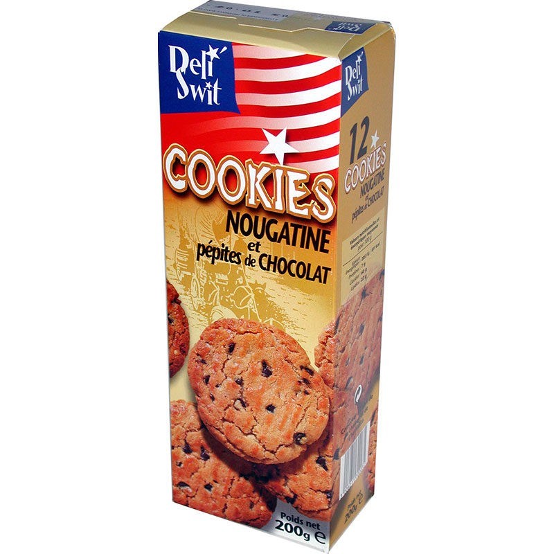 Cookies Nougatine & Pépites de chocolat